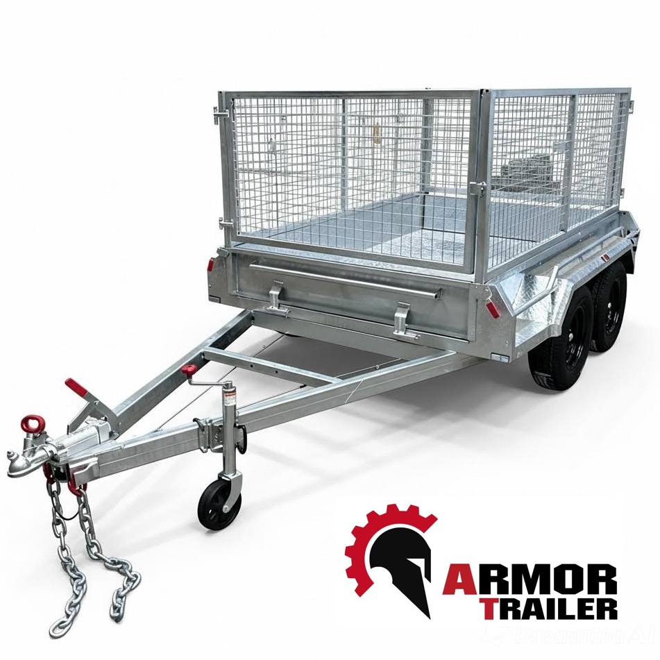 DISCOUNT ( RRP $ 4400 / Now $ 4100 ) 8x5 Galvanised Trailer Heavy Duty Tandem With Electric Brake ATM 3200KG ( Model : TE85)